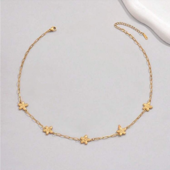 Flower Necklace Q839 - Picture 2 of 6